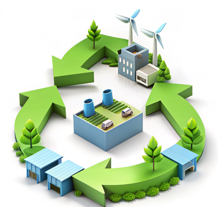 schéma du processus de fabrication écologique